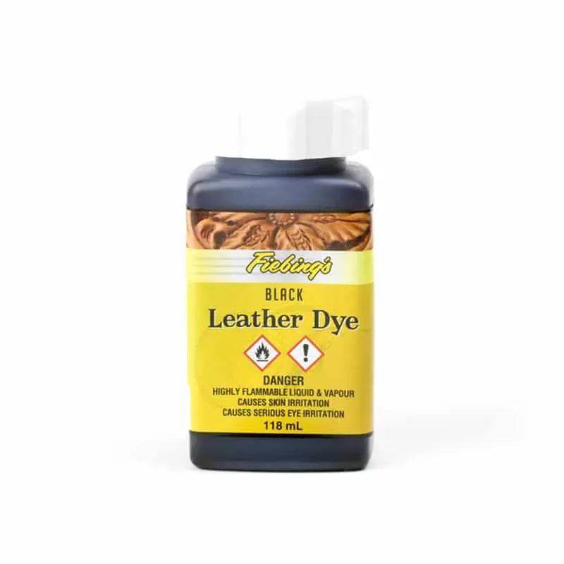 Fiebing's Leather Dye - Czarna farba do skóry - 118 ml – CraftPoint