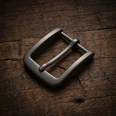 Hebilla para cinturón 40 mm – gun metal cepillado – CraftPoint