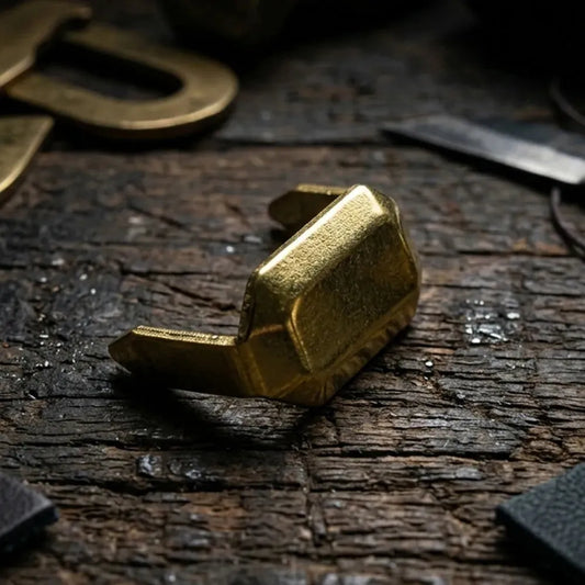 Spinki metalowe do szlufek paska - mosiądzowane - złote – CraftPoint